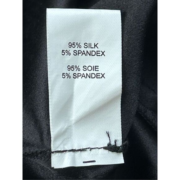 Ramy Brook Allyn Silk-Blend Pants Women’s Black Size Large - Picture 4 of 5